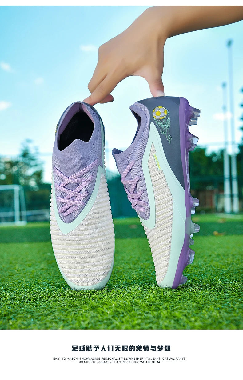Pánske futbalové kopačky, športová futbalová obuv, outdoorové kopačky, dospelí, protišmykové, chlapčenské, s dlhými hrotmi, tréningové, priedušné, na zápas, pohodlné