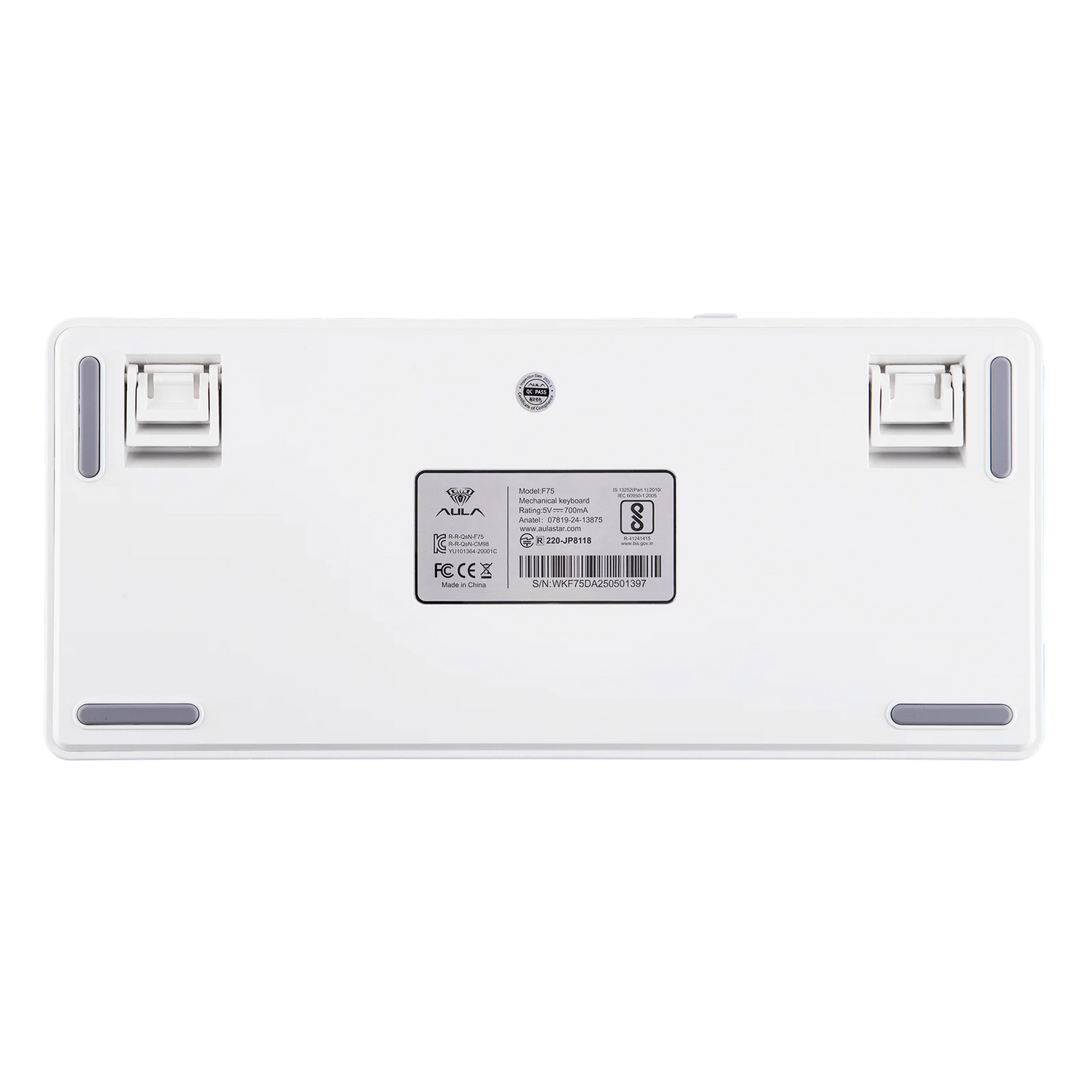 Teclado mecánico inalámbrico EPOMAKER x AULA F75 ISO-DE con conectividad trimodo, distribución alemana QWERTZ y batería de 4000 mAh