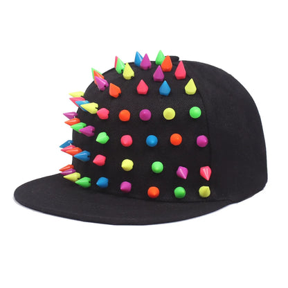 Herre-kasketter, flad hat, hiphop-snapback, fancy nitte-baseballkasket, street dance-kasket, trendy mesh-visir, unge drenge og piger