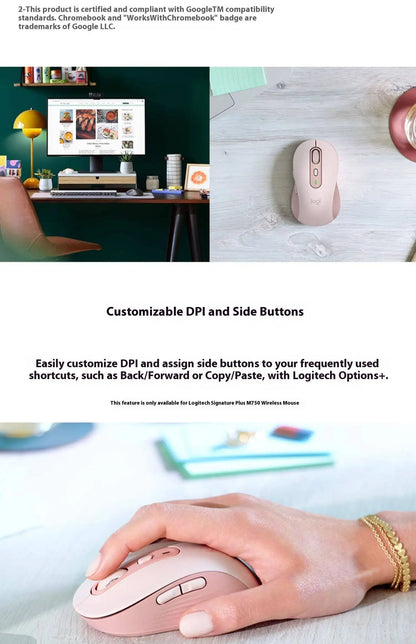 Official Flagship Logitech MX Anywhere 3S Wireless Mouse, Light Sound Bluetooth Laptop, Desktop Computer M750 Series