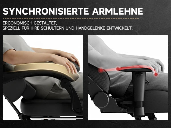 Sedia da gaming ergonomica PINGGO con poggiapiedi e massaggio, in pelle PVC, sedia da ufficio per gaming su PC, portata 150kg