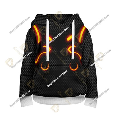 Sweatshirt com Capuz Battle Royale para Crianças, Fortnite, Meninos e Meninas, Estampado com Desenhos Animados, Pullover Infantil, Streetwear Harajuku, Primavera/Inverno