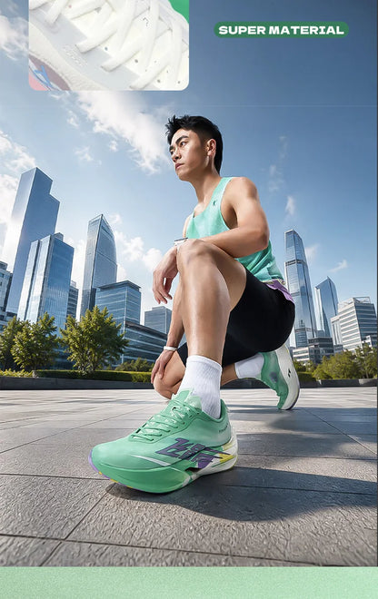 QIAODAN Feiying PB6.0 Ténis de corrida com sola de carbono para homem, ténis profissionais de maratona, ténis desportivos leves QDB023263299