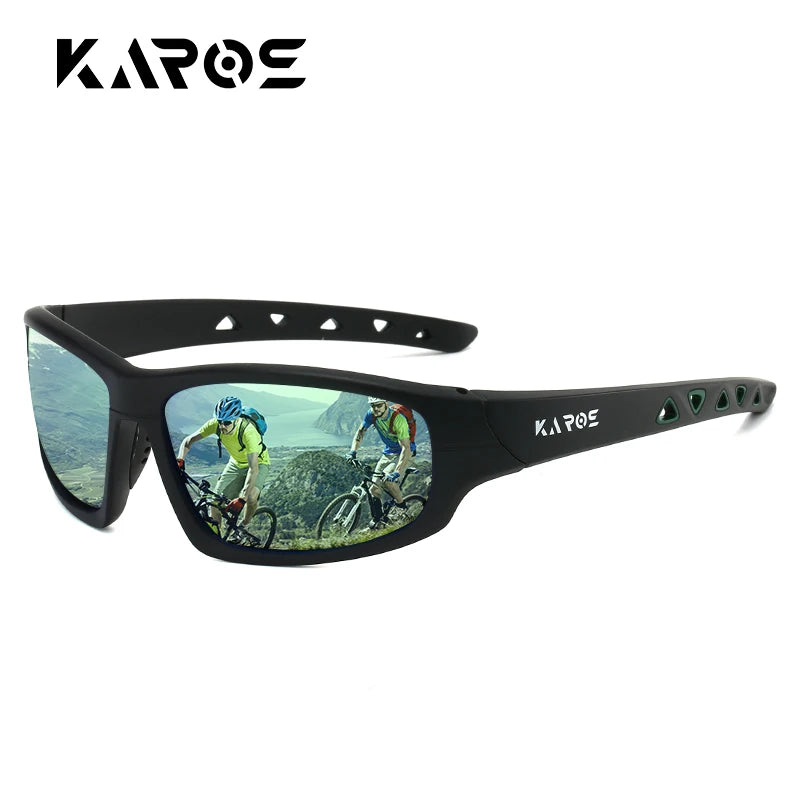 KAROS HD Polarized Anti-UV Sports Sunglasses Men Women Hiking Cycling Goggles with Complete Packaging Set YZ2029