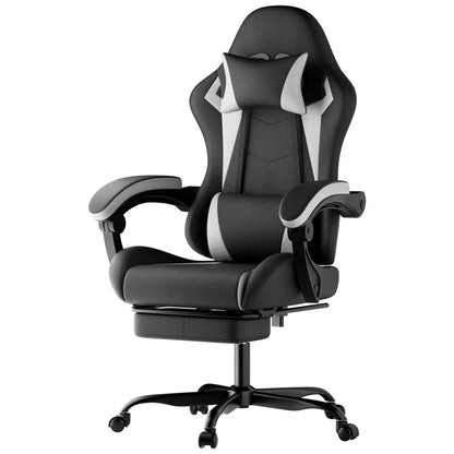 Ergonomic Gaming Chair Office Chair with Lumbar Support, Adjustable Height, 360° Swivel Computer Desk Chair with Comfortable Cushion