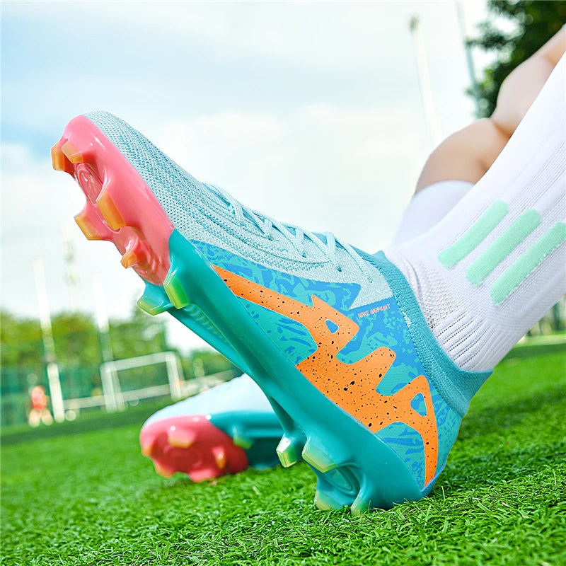 New Men's Soccer Shoes Adult Non-Slip Boys Adult Futsal Sport Football Boots Grass Cleats Indoor Ultralight Turf Comfortable