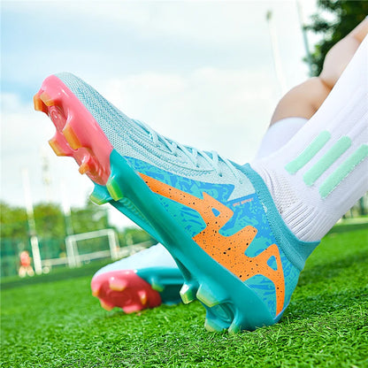 New Men's Soccer Shoes Adult Non-Slip Boys Adult Futsal Sport Football Boots Grass Cleats Indoor Ultralight Turf Comfortable