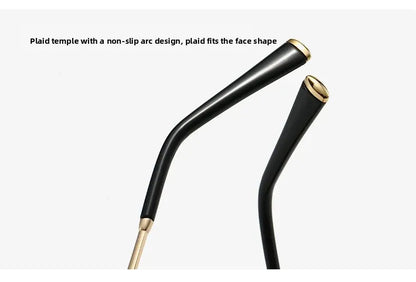Frameless Ellipse Sunglasses, UV400 Protection Lightweight Design, Fashionable for Daily Wear & Outdoor