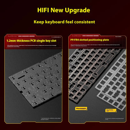 LEOBOG Hi75C Mechanical Wireless Keyboard Aluminium 3-Mode With Knob Hot Swap RGB Gasket Hi75C Gaming Keyboard Customization PC