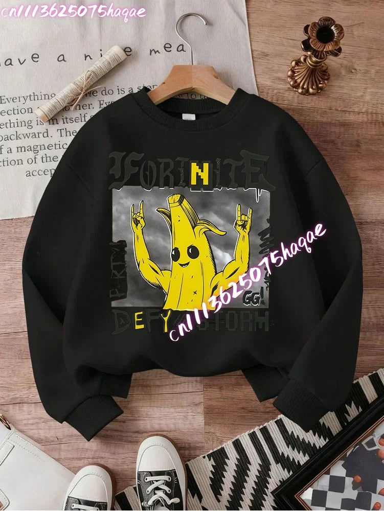 New Fortnites Kids Sweatshirts Cartoon Game Character Printed Hoodie Autumn Casuals Children Tops Winter Baby Boys Clothing