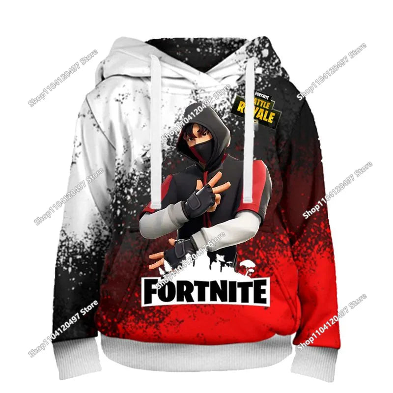 Children Clothes Birthday Cute Gifts Fortnite Child Hoodies Battle Royale Boys Girls Anime Sweatshirt Kids Winter Pullover Tops
