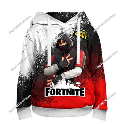 Children Clothes Birthday Cute Gifts Fortnite Child Hoodies Battle Royale Boys Girls Anime Sweatshirt Kids Winter Pullover Tops
