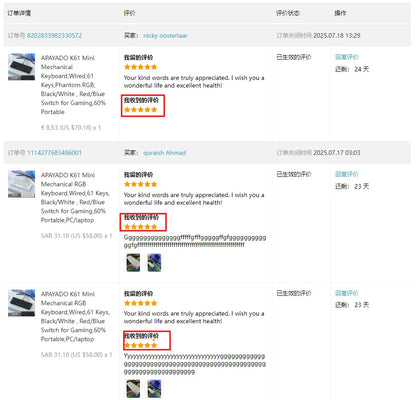 APAYADO K61 Mini Mechanische Tastatur, kabelgebunden, 61 Tasten, Phantom RGB, mechanischer Schalter in Schwarz/Weiß/Rot/Blau für Gaming, 60 % tragbar