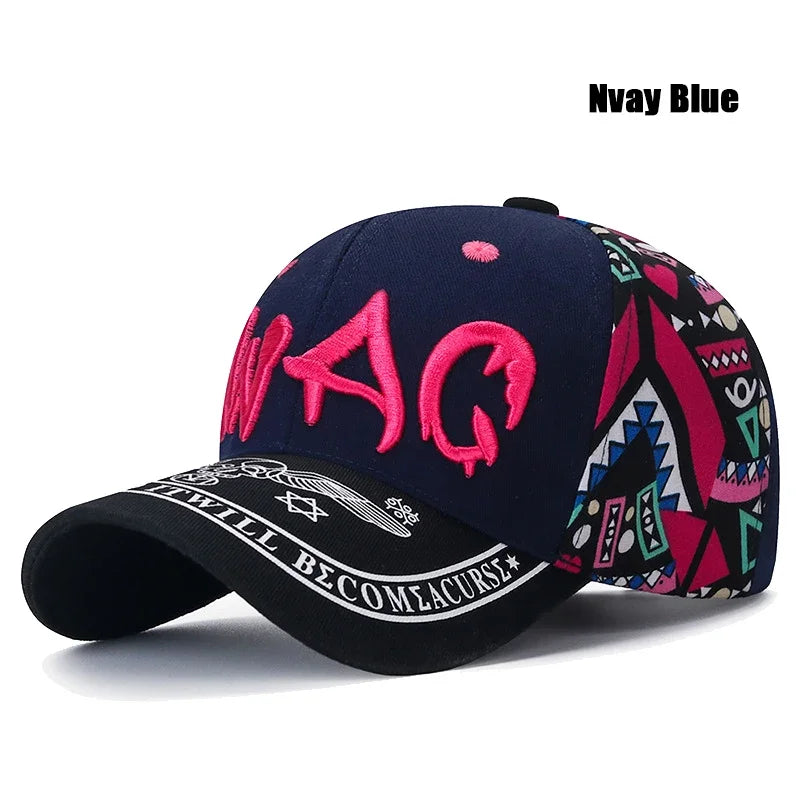 New Casual Fashion Letter Embroidery Printing Baseball Cap Outdoor Sunscreen Sunshade Hat