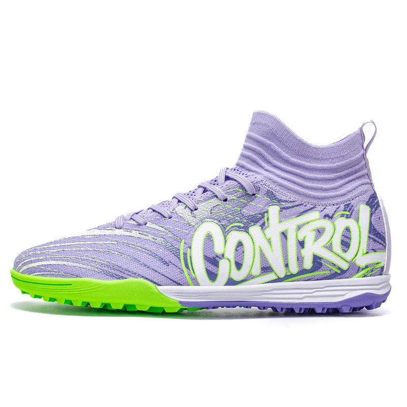 Chaussures de football originales pour hommes, baskets de sport décontractées pour enfants, chaussures de terrain en herbe unisexe pour garçons
