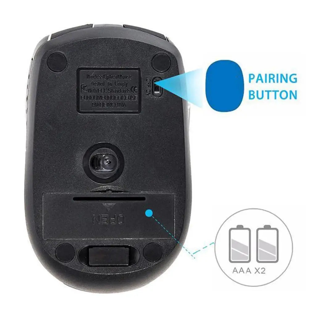 2.4GHz Wireless Mouse Optical Mice with USB Receiver Gamer 6 Buttons Mouse For Computer PC Laptop Accessories