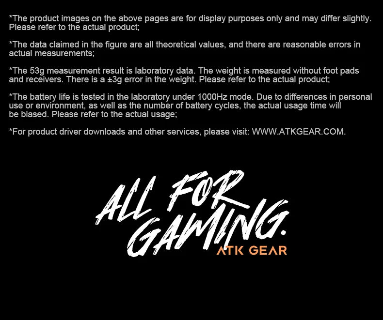 ATK Dragonfly A9 Ultra bežični gaming miš PAW3950 ultra lagan, tromodalni, ergonomski e-sports miš za igrače FPS igara A9 SE Plus