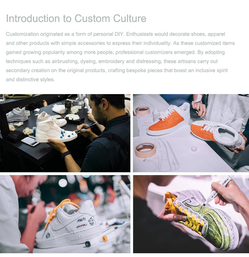 Custom Sneakers Nike Dunk "Fog Hidden Auspicious Clouds"  High-Street Retro  Chinese Ink Wash Style Low-Top Shoes For Unisex