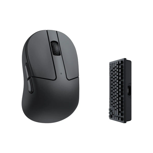 Keychron M4 Wireless Optical Mouse, Bluetooth & 2.4GHz Gaming Mouse, USB Type-C Wired Mouse, 26,000 DPI PixArt 3395 Ultra-Light Rechargeable Mouse