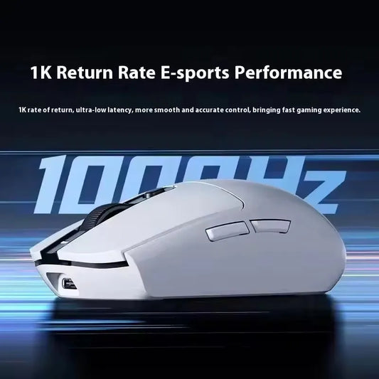Rato Gaming Sem Fios MCHOSE G3 V2 Pro Tri-Mode Bluetooth 800mAh Recarregável, Leve, com Ergonomia Personalizada para Esports