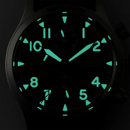 Militado ML1868KF Quartz Watch VK67 Chronograph Movement Military 3 Dial Vintage Watch 100m Waterproof Sapphire Crystal Watches