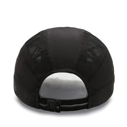 Unisex SPORTS betűs nyomtatású, gyorsan száradó baseball sapka, napszemüveg, szabadtéri nyári, lélegző hálós napellenző sapka, beret, napellenző, golf sapka