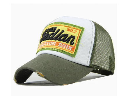 Casquette de baseball brodée avec lettrage, pour hommes et femmes, en maille respirante pour l'été, casquette snapback unisexe, style hip-hop, trucker, « Bone Gorras »