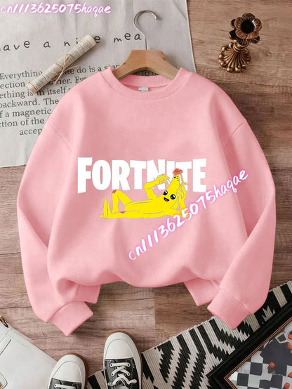 New Fortnites Kids Sweatshirts Cartoon Game Character Printed Hoodie Autumn Casuals Children Tops Winter Baby Boys Clothing