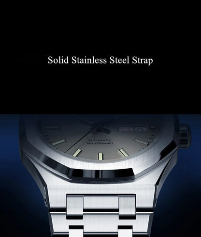 CARNIVAL Mens Mechanical Watch Brand Luxury Sapphire NH36 Movement Automatic Wrist Watches 50m Waterproof for Men Reloj Hombre