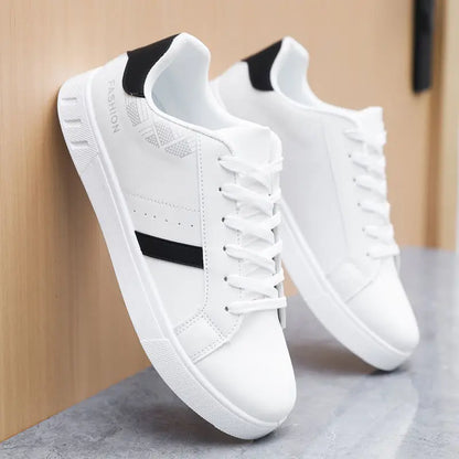 Men's Casual Skateboarding Shoes White Outdoor Leisure Sneakers Breathable Walking Shoes Flat Shoes Chaussure Homme 39-48