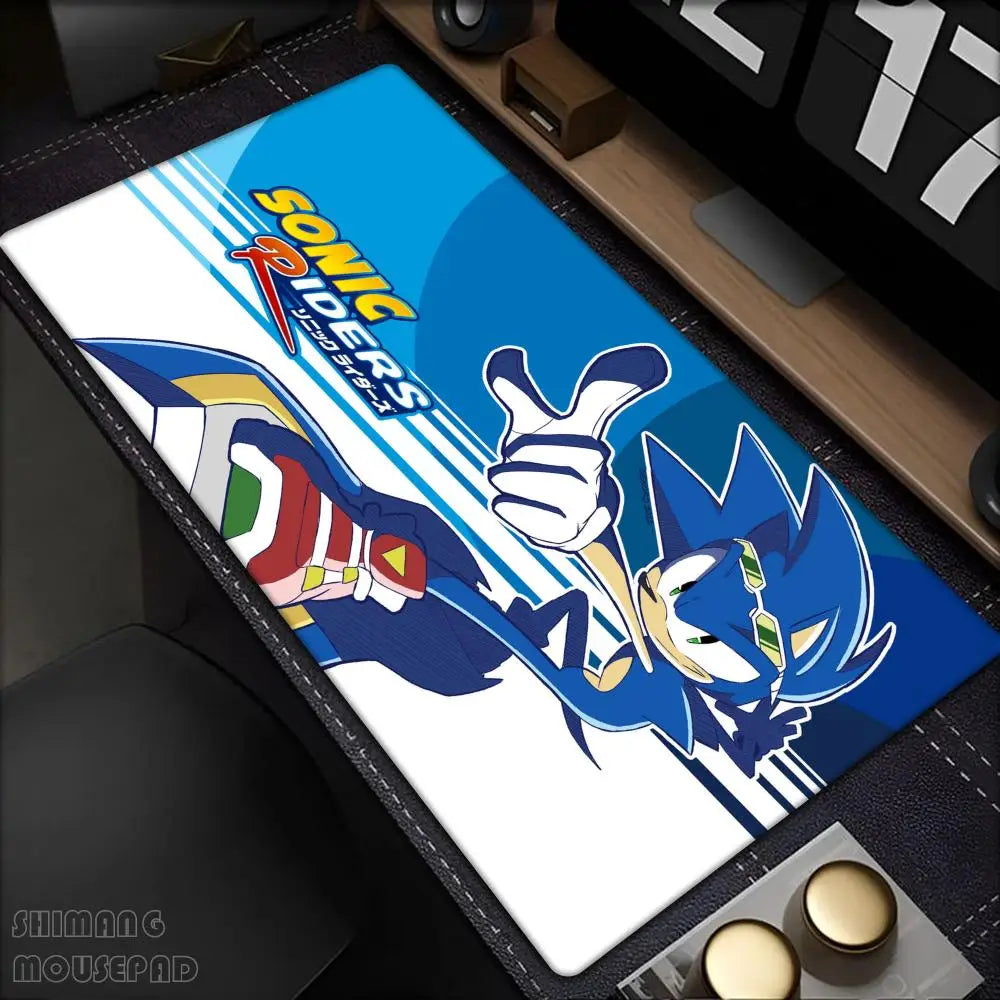 Anime Sonic The Hedgehog Mouse Mat Desk Mat With Pad Gaming Accessories Prime Gaming XXL Keyboard Pad Padding Mat