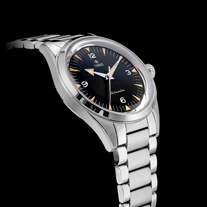 Thron T026 38mm  Watch Sapphire Crystal 316L Stainless Steel PT5000/Swiss Ronda Automatic Movement Vintage Style Men's Watch
