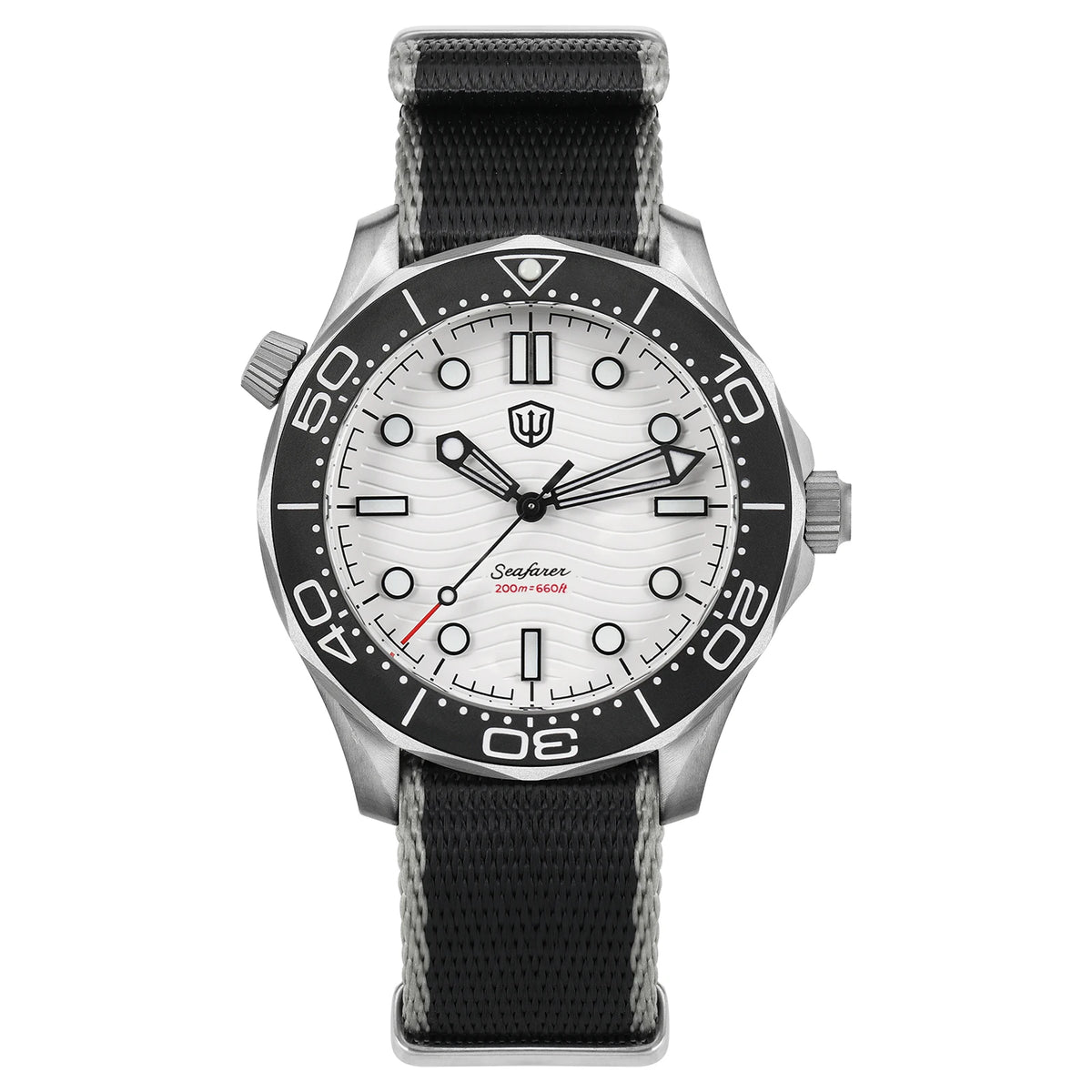 Watchdives 42mm Seafarer Grade 2 Titanium NTTD Dive Watch WD007Q V2 VH31 Sweep Second Quartz Movement Luminous Sapphire Watches