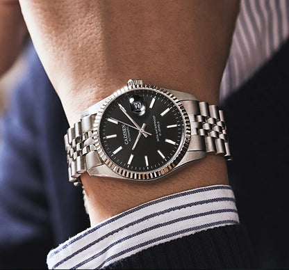 CADISEN Men Mechanical Watch Top Brand Luxury Automatic Watch Business Stainless Steel Waterproof Watch Men Relogio Masculino