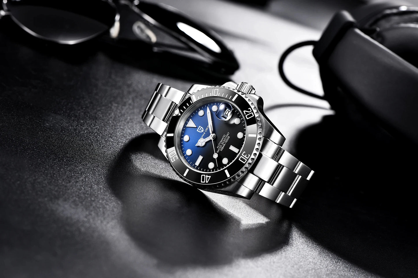 PAGANI DESIGN Fashion Men's Sports Automatic Mechanical Watch NH35 Stainless Steel Sapphire waterproof watch reloj hombre PD1661