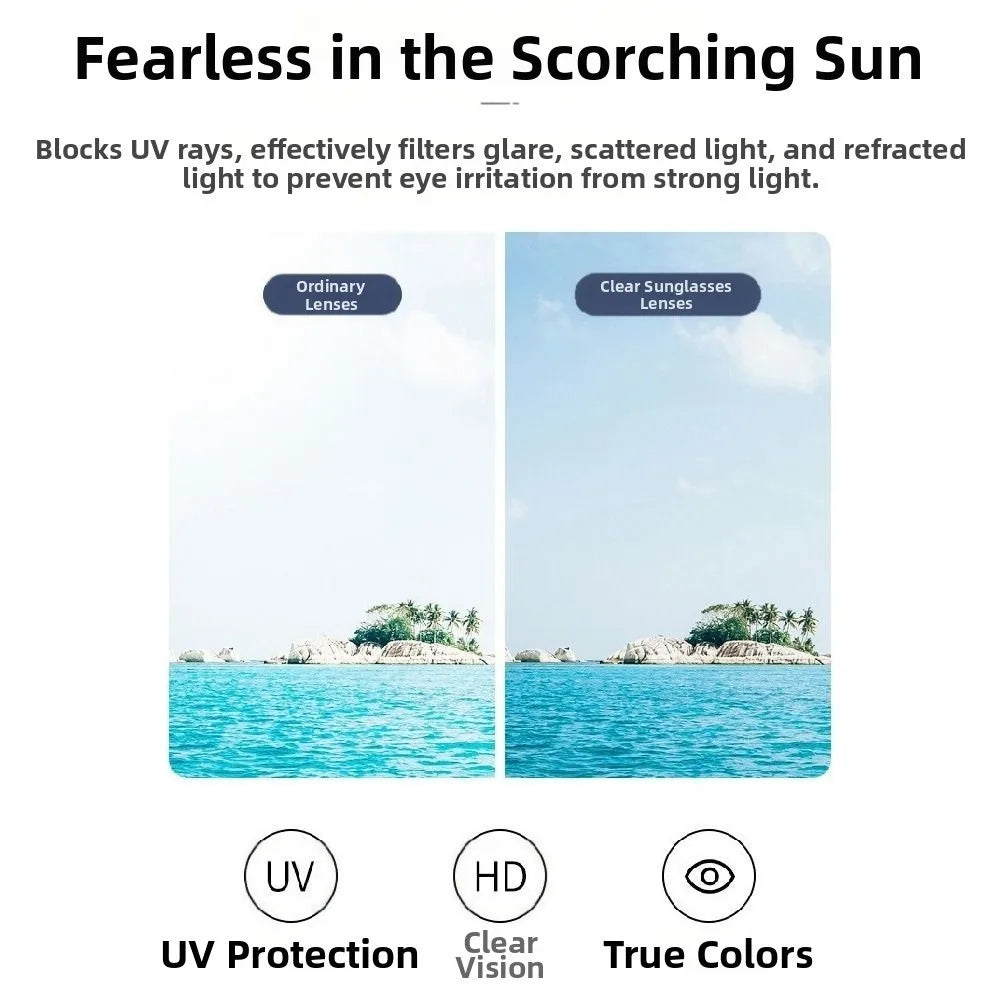 Punk ND9 Anti-UV Sunglasses Round Retro Adjustable Dimming Sunglasses with Glasse Case 9 Level Dimming Anti-UV Glasses Driving