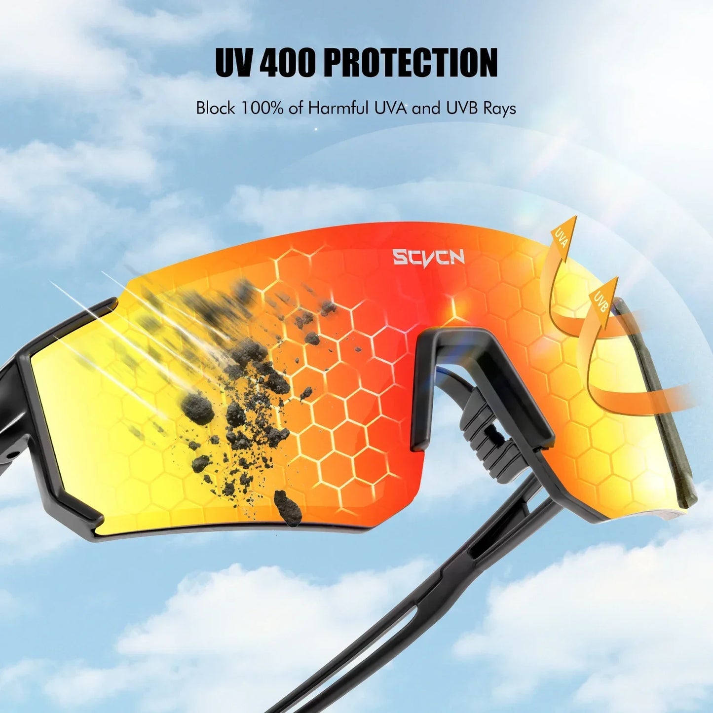 SCVCN Sunglasses for Women Cycling Glasses Bike UV400 Eyewear Sports MTB Outdoor Goggles Men Bike Sunglasses Multi Color Riding