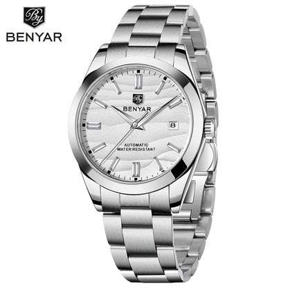 BENYAR Top Sand Series 40mm Hot Selling Mechanical Watch 316L Stainless Steel Simple 5 Bar Waterproof Automatic Men's Watch