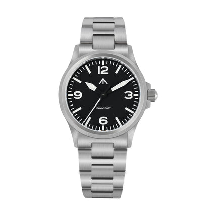 Militado  ML18 36mm Men Watch VH31 Quartz Movement Watches Luminous Sapphire Double Domed Crystal Waterproof Vintage Wristwatch