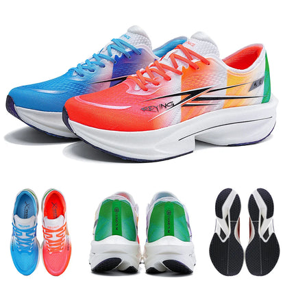 IRUNSVAN Co branded fast burning 1.0 carbon plate running shoes for men's marathon training shock-absorbing and breathable