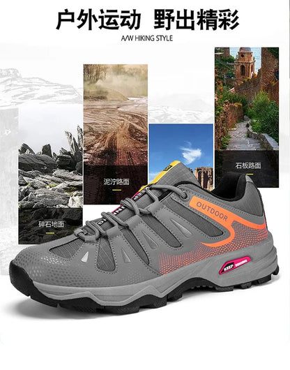 New Outdoor Men's Shoes Men's Anti Slip mountaineering Shoes Travel Hiking Adventure Footwear Fashionable Casual Sneaker