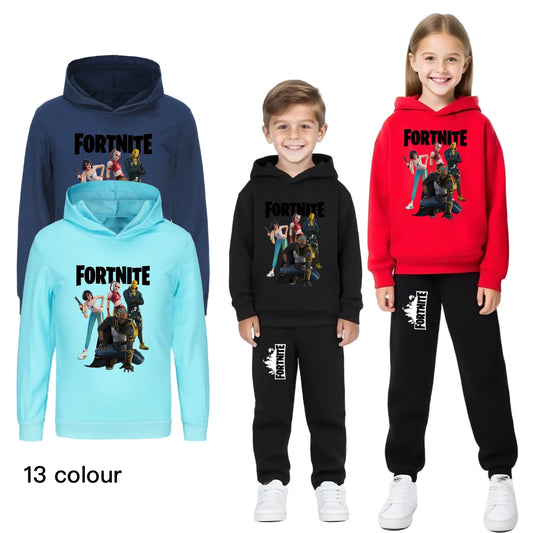 Felpa con cappuccio Fortnite per bambini, abbigliamento da principessa per bambine, abbigliamento moda per neonati, vestiti da maschietto, felpa primavera autunno, top per bambini 4403