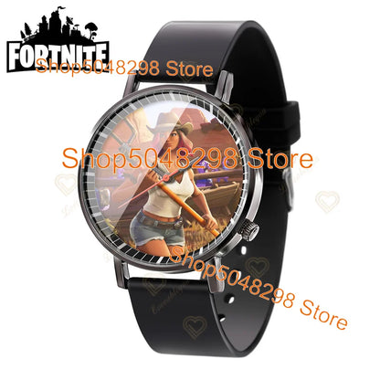 Fortnite Wristwatch for Men Women Watch Battle Game Print 2025 New Watches Quartz Wristwatch Female Children's Birthday Gifts