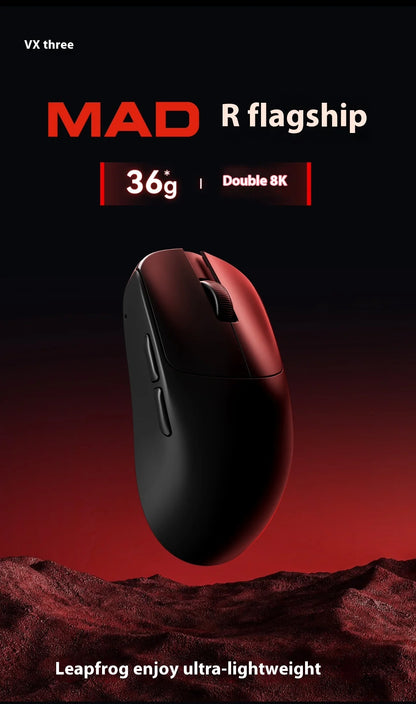 ATK VXE VGN MAD R Major Ultra-Lightweight Wireless Gaming Mouse, Ergonomic Dual-Mode Wireless Mouse with PAW3395 Sensor for Esports, Office & Gaming