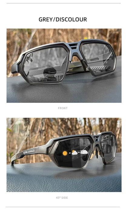 OKUMA New outdoor fishing fishing glasses for UV400 polarization to find fish, suitable for cycling, hiking and mountaineering.