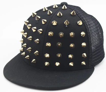 Herre-kasketter, flad hat, hiphop-snapback, fancy nitte-baseballkasket, street dance-kasket, trendy mesh-visir, unge drenge og piger