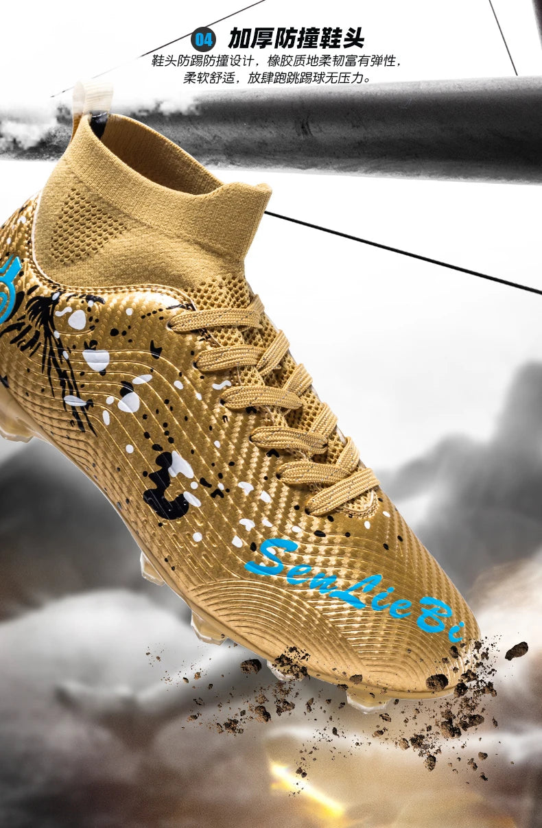 New Men Professional Soccer Shoes Non-slip Football Boots Unisex Breathable Futsal Sports New Cleats Drop Shipping Ultralight