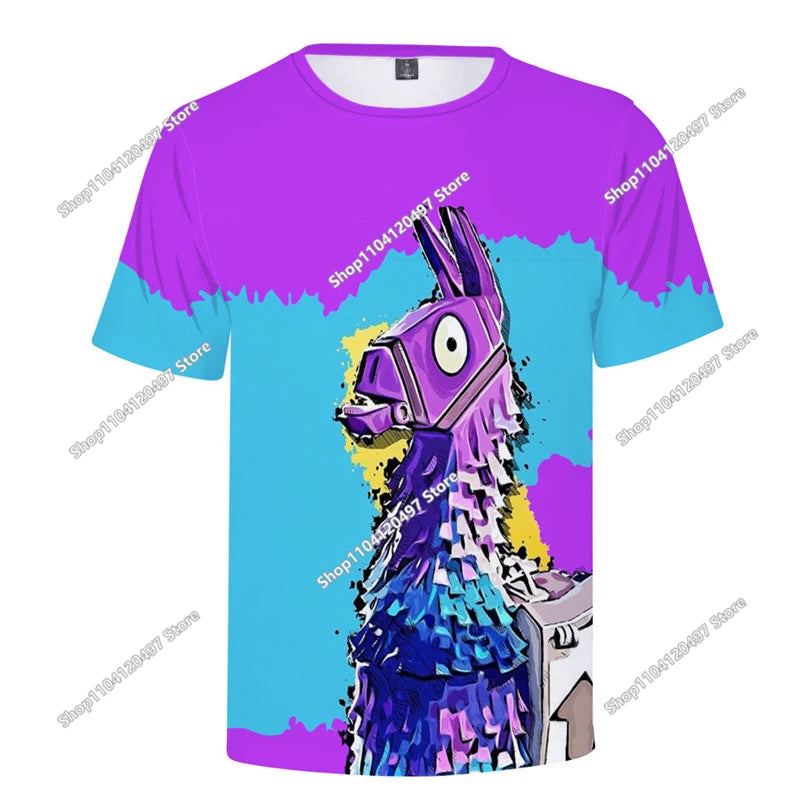 Fortnite T Shirt Men Shoot Game Battle Hero Tshirt Victory Royale Clothing Young Children T-shirts for Boys Girls of 2-14 Years