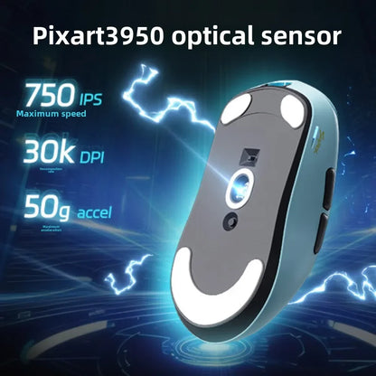 Mouse gaming wireless SCYROX V6 neporos, esports, 40g, 750IPS, cu receptor 8k, răspuns rapid, 3950, calitate superioară, 8KHz