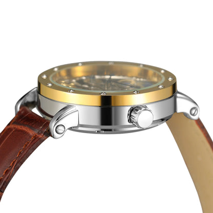 SKROX mekanisk automatisk armbåndsur til mænd, skeletmodel med GMT-funktion, månefase og tourbillon – Elegant og originalt luksusur i topklasse.